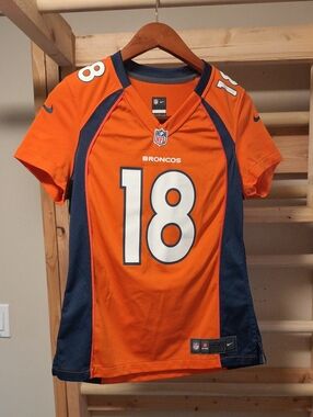 Nike Payton Manning Broncos #18 Womens Football Jersey